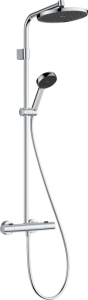 Termostatinė dušo sistema HANSGROHE Activera S 240, 1 srovės, EcoSmart, spalva - chromo (chrome)
