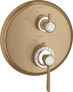 Dekoratyvinė dalis AXOR Montreux potinkiniam termostatiniam maišytuvui, 1 funkcijos, šlifuotos bronzos spalvos (Brushed Bronze)