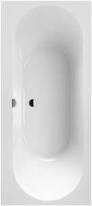 Vonia VILLEROY&BOCH Oberon 2.0 1800 x 800 quaryl su sifonu, stone white