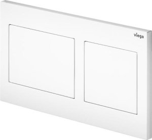 WC mygtukas Viega Prevista Visign for Style 21, baltas plastikas