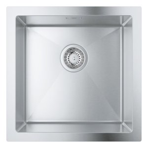 Plautuvė GROHE K700 45S 464x464mm universali, su užkemšamu ventiliu, nerūdijantis plienas