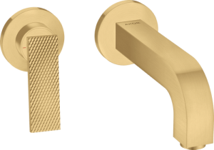 Praustuvo maišytuvas AXOR Citterio 220 mm, iš sienos, šlifuoto aukso spalvos (Brushed Gold Optic)