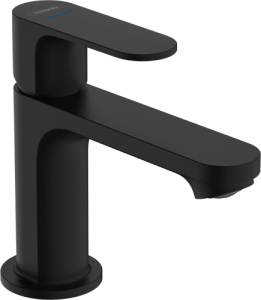 Praustuvo maišytuvas HANSGROHE Rebris S 80 be dugno vožtuvo, šaltam vandeniui, spalva - juoda matinė (matt black)