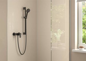 Dušo maišytuvas HANSGROHE Vernis Blend, spalva - juoda matinė