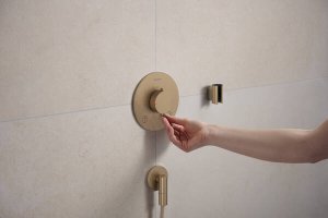 Jungtis potinkiniam dušui Fixfit Fine S, brushed bronze