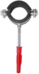 Metalinis laikiklis su guma 1 1/4" (41-48)