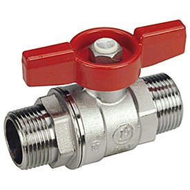 Žalvarinis chromuotas (matinis) GIACOMINI R253D rutulinis ventilis Dn3/4"