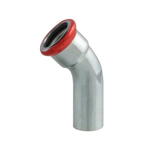 Alkūnė 45° M profilio vidus/išorė presuojamo plieno 18x18