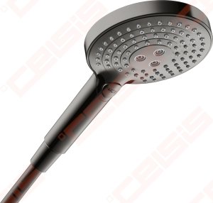 Rankinė dušo galva AXOR ShowerSolutions 120 3jet, poliruoto juodo chromo spalvos (Polished Black Chrome)
