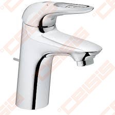 Praustuvo maišytuvas GROHE Eurostyle S dydis, su dugno vožtuvu, chromo spalvos