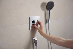 Dekoratyvinė dalis potinkiniam termostatiniam maišytuvui HANSGROHE Ecostat Comfort E, 1 funkcijos, spalva - chromas
