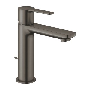 Praustuvo maišytuvas GROHE Lineare S dydžio, su dugno vožtuvu, matinė grafito spalva (Brushed Hard Graphite)
