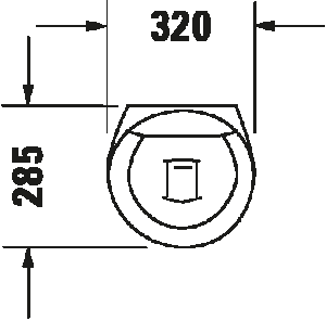 Pisuaras Duravit Starck1 320x285 paslėptais tvirtinimais