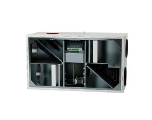 Rekuperatorius DOMEKT-R-600-H-R1-F7/M5-C6M-L/AZ dešininis su rotaciniu-sorbciniu šilumogrąžiu horizontalaus pajungimo BE PULTO