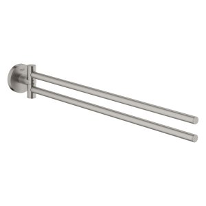 Rankšluosčių laikiklis GROHE Essentials dvigubas, spalva - nerūdijantis plienas
