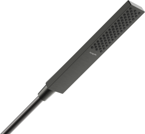 Rankinė dušo galvutė HANSGROHE Pulsify E 100, 1 srovės, EcoSmart, spalva - šlifuoto juodo chromo (brushed black chrome)