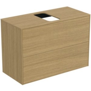 Spintelė Ideal Standard Conca, matmenys: 800x373x550m, 2 stalčiai, šviesus ąžuolas (tikros medienos lukštas)
