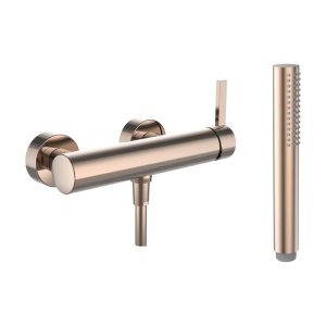Dušo maišytuvas Kartell, su dušo komplektu, spalva Rose Gold 