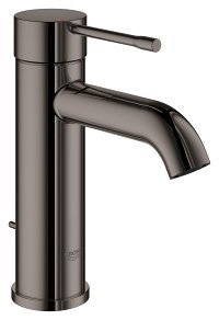 Praustuvo maišytuvas GROHE Essence New S dydis, su dugno vožtuvu, matinė grafito spalva (Brushed Hard Graphite)