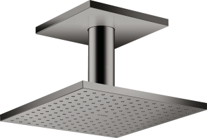Dušo galva su laikikliu iš lubų AXOR ShowerSolutions 250/250 1jet, poliruoto juodo chromo spalvos (Polished Black Chrome)