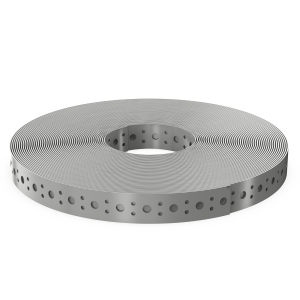 Perforuota plieninė juosta 25m, 17x0.6 mm 