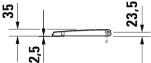 Pisuaro dangtis DURAVIT Me By Starck