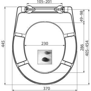 WC dangtis Alcadrain A604 ZEN, SOFTCLOSE