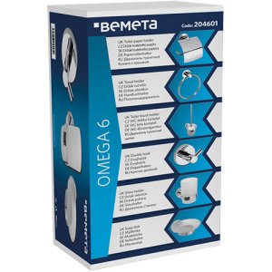 Vonios aksesuarų rinkinys Bemeta Omega 6
