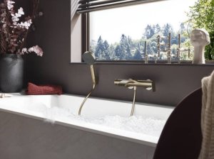Vonios/dušo maišytuvas HANSGROHE Vivenis, spalva - šlifuotos bronzos (brushed bronze)