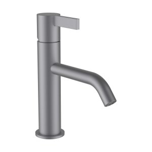 Maišytuvas praustuvui Kartell by Laufen,  snapo ilgis 135 mm, su dugno vožtuvu, apdaila: PVD šlifuotas nerūdijantis plienas
