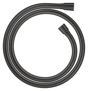 Dušo žarna AXOR ShowerSolutions, 1,25 m, metalo efektas, kūginės jungtys, šlifuoto juodo chromo spalvos (Brushed Black Chrome)