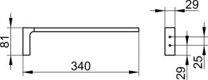 Rankšluosčio laikiklis Edition11 340mm