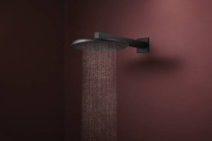 Dušo galva HANSGROHE Raindance Alive S 300, 1 srovės, EcoSmart, spalva - juoda matinė (matt black)