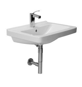 Praustuvas Jika CUBITO, 650x485x165 mm, su 1 anga maišytuvui viduryje