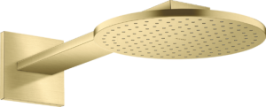 Dušo galva su laikikliu iš sienos AXOR ShowerSolutions 250 1 jet, šlifuoto žalvario spalvos (Brushed Brass)