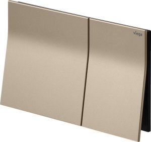 WC mygtukas Viega Prevista Visign for More 200, matinis vario/aukso spalvos metalas