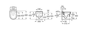 Pakabinamas unitazas Roca Inspira Round Compact Rimless (be dangčio)