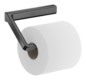 Tualetinio popieriaus laikiklis AXOR Universal Softsquare, poliruoto juodo chromo spalva (Polished Black Chrome)