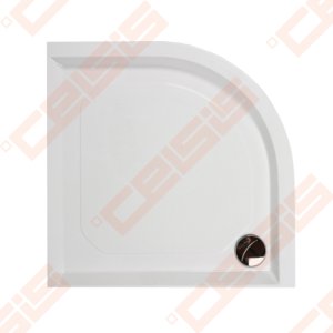 Dušo padėklas PAA CLASSIC 100x100 su panele ir kojelėmis, baltas (radius 550)