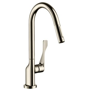 Plautuvės maišytuvas AXOR Citterio 250 su ištraukiama galvute, nerūdijančio plieno spalvos (Stainless Steel Finish)
