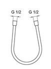 Dušo žarna Ideal Standard Idealflex, ilgis 1500 mm