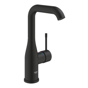 Praustuvo maišytuvas GROHE Essence L dydis, be dugno vožtuvo, juoda matinė spalva (Phantom Black)