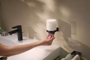 Muilo dozatorius Hansgrohe AddStoris S, juoda matinė spalva