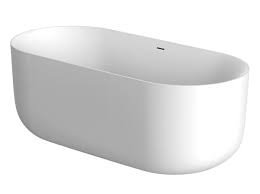 Akmens masės Balteco Xonyx vonia Marin 179x84x63cm baltos spalvos
