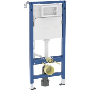 Potinkinis WC montavimo rėmas Geberit DuofixBasic su Delta potinkiniu bakeliu, 6/3 l, 112x12cm, su laikikliais