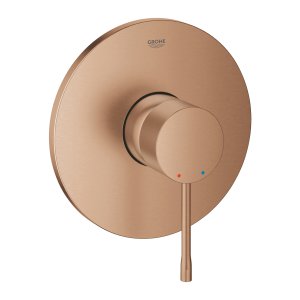 Dekoratyvinė dalis potinkinio dušo maišytuvo Grohe Essence New 1 funkcijos matinės rausvo aukso spalvos (Brushed warm sunset)