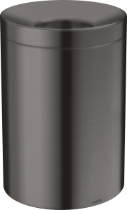 Atvira šiukšliadėžė AXOR Universal Circular, 5 l, šlifuoto juodo chromo spalva