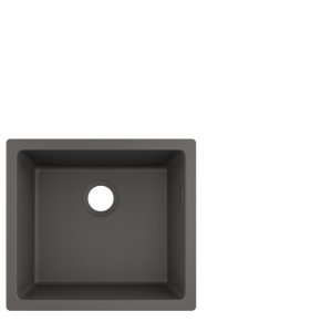 Granito SilicaTec plautuvė Hansgrohe S510-U450, montuojama iš apačios, 450 mm, akmens pilka