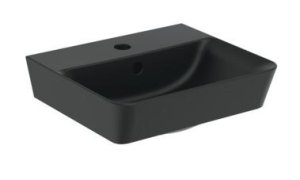 Praustuvas Ideal Standard Connect Air Cube, matmenys: 400x350mm, juodas matinis