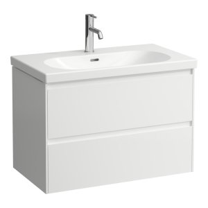 Praustuvas Laufen LUA 800x460x180 mm, be perlajos, su 1 anga maišytuvui viduryje